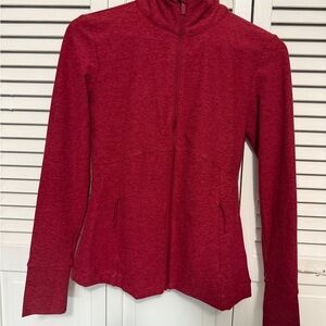 Women's Classic Red Zip-Up Sweatshirt